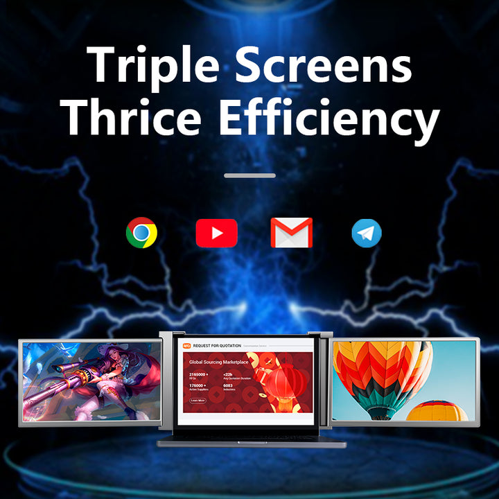 three screen monitor